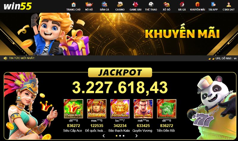 Ưu đãi khủng tại Win55 cho mọi thành viên